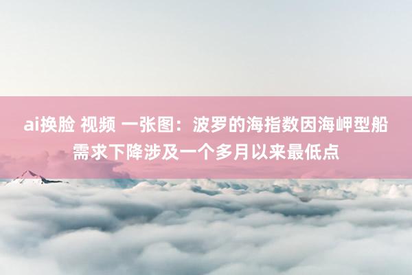 ai换脸 视频 一张图：波罗的海指数因海岬型船需求下降涉及一个多月以来最低点